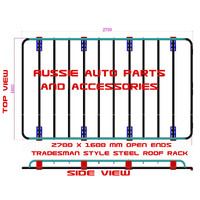 Tradesman Style,Open Ends Steel roof Rack 2700x1600mm