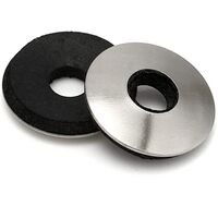 1000 pcs Bonded Sealing Washers 25x6.3x2.8mm Screw Gasket Stainless Steel EPDM